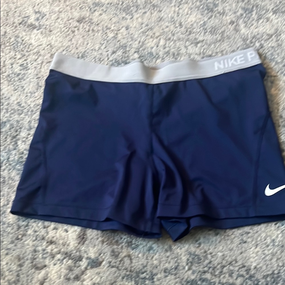 Nike Pro Dri-Fit compression shorts - navy blue - size L - 3.5” inseam